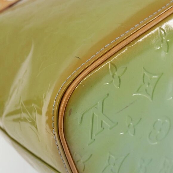 LOUIS VUITTON Monogram Vernis Houston Hand Bag Baby Blue M91005 LV Auth 150110 - Picture 5 of 16